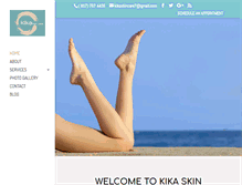 Tablet Screenshot of kikaskincare.com